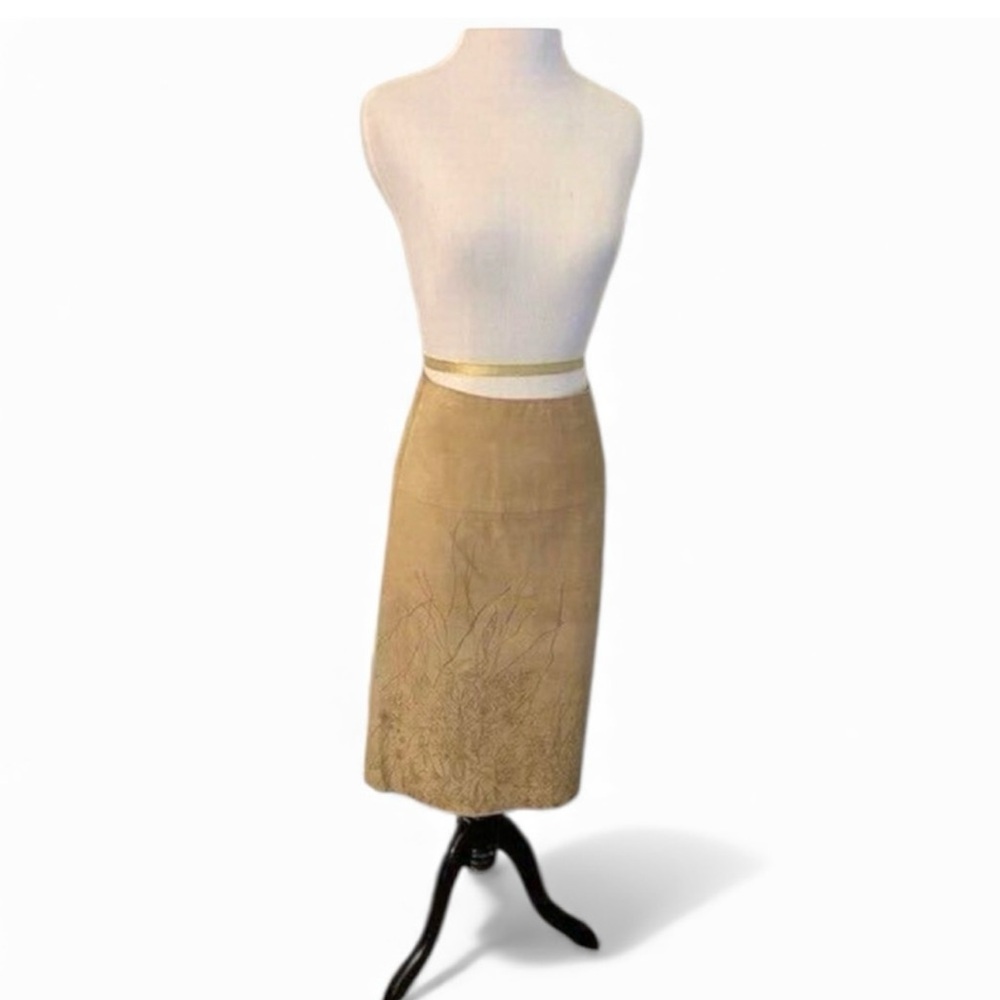 Kenneth Cole Suede Tan Skirt NWT